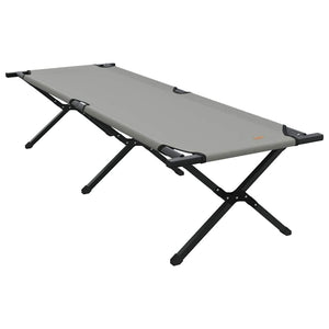 Klappbares Campingbett Grau 193 cm