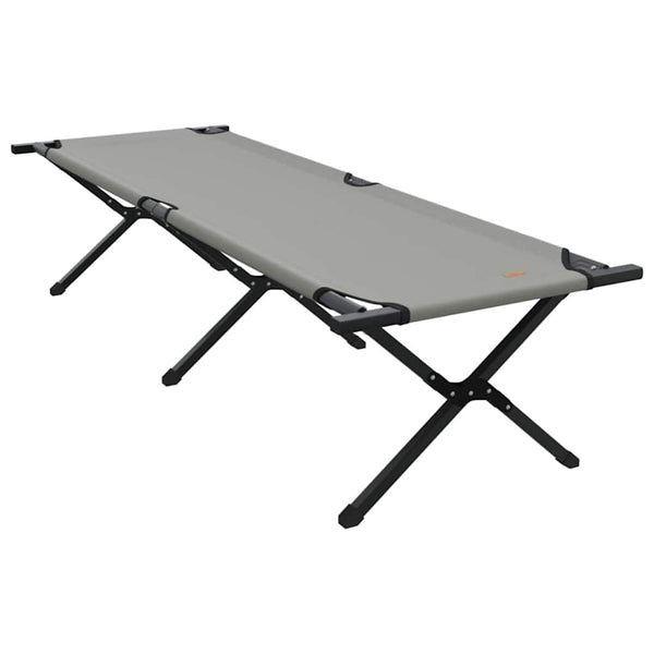 Klappbares Campingbett Grau 193 cm