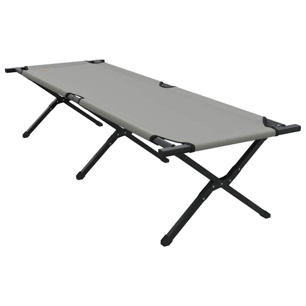 Klappbares Campingbett Grau 193 cm