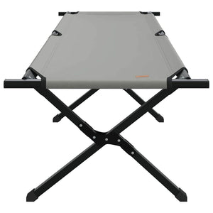 Klappbares Campingbett Grau 193 cm