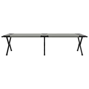 Klappbares Campingbett Grau 193 cm