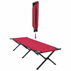 Klappbares Feldbett Camping 2er Set Rot