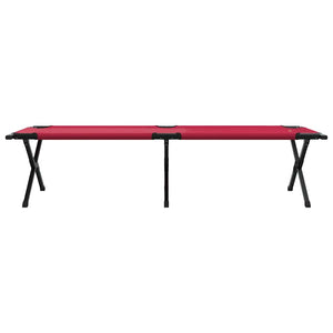 Klappbares Feldbett Camping 2er Set Rot