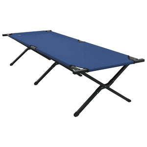 vidaXL Foldable Camping Bed Blue 210 x 80 x 46 cm