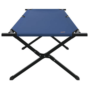 vidaXL Foldable Camping Bed Blue 210 x 80 x 46 cm