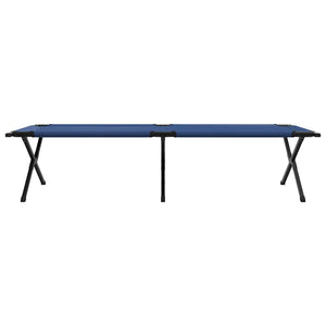 vidaXL Foldable Camping Bed Blue 210 x 80 x 46 cm