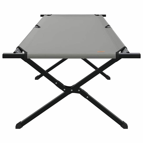 vidaXL Folding Camping Sleeping Bed Grey 210 x 80 x 46 cm