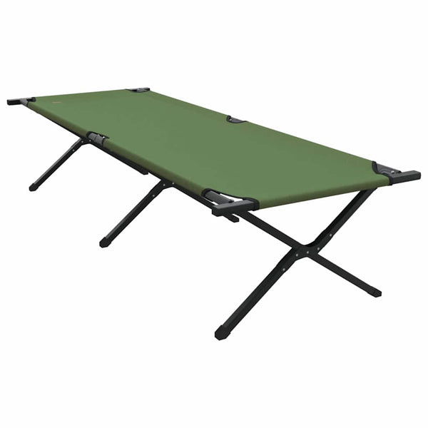 vidaXL Folding Camping Bed Green 210 x 80 x 46 cm