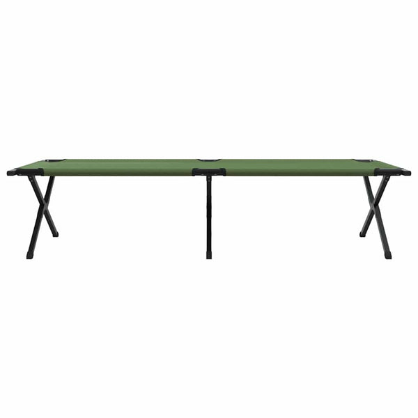 vidaXL Folding Camping Bed Green 210 x 80 x 46 cm