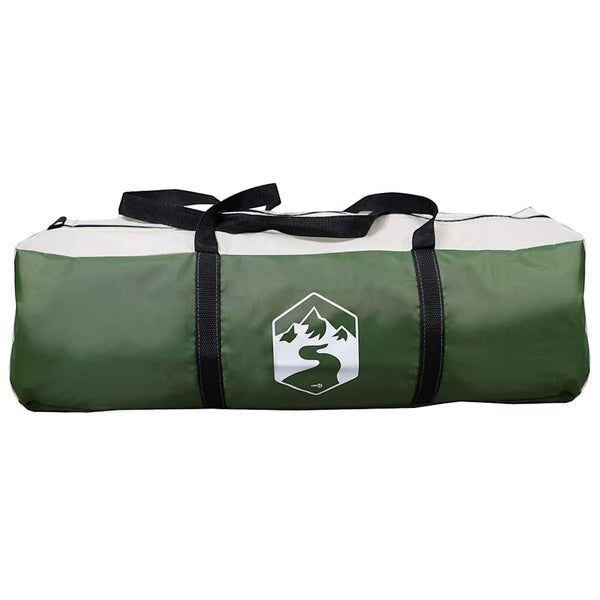 vidaXL Tunnel Tent for 6 People Green and White 700 x 590 x 215 cm