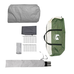 vidaXL Tunnel Tent for 6 People Green and White 700 x 590 x 215 cm