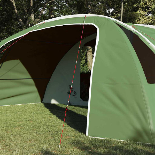 vidaXL Tunnel Tent for 6 People Green and White 700 x 590 x 215 cm