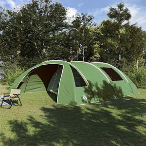 vidaXL Tunnel Tent for 6 People Green and White 700 x 590 x 215 cm