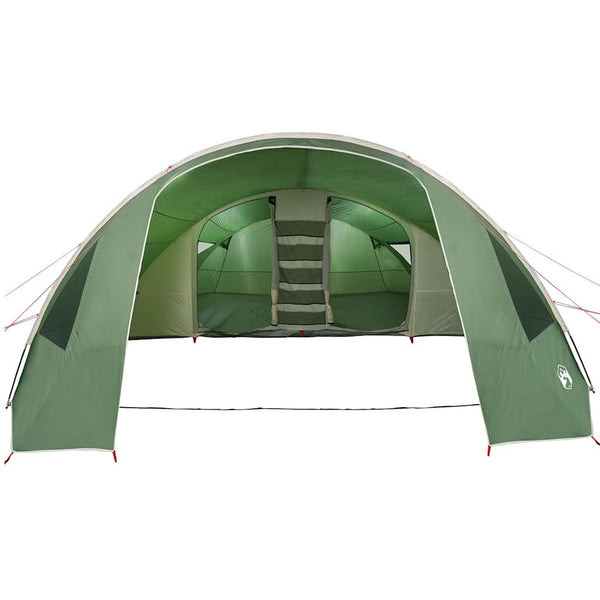 vidaXL Tunnel Tent for 6 People Green and White 700 x 590 x 215 cm
