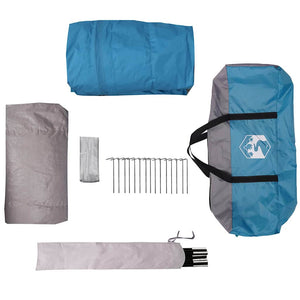 vidaXL Cabin Tent 12-Person Blue and Grey 500 x 500 x 294 cm