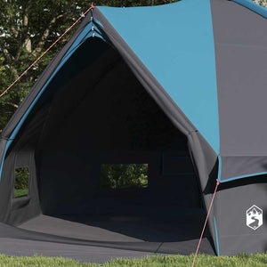 vidaXL Teepee Tent for 10 People Blue and Grey 567 x 470 x 242 cm