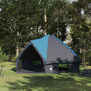 vidaXL Teepee Tent for 10 People Blue and Grey 567 x 470 x 242 cm