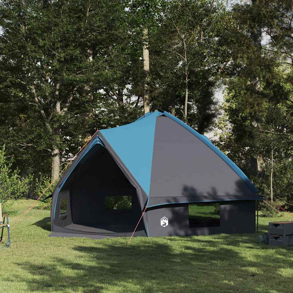 vidaXL Teepee Tent for 10 People Blue and Grey 567 x 470 x 242 cm