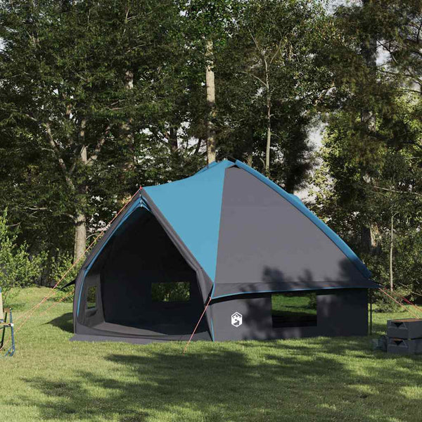 vidaXL Teepee Tent for 10 People Blue and Grey 567 x 470 x 242 cm