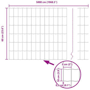 Eurozaun PVC-beschichtet 0,6 x 50 m
