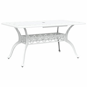Weiße Aluminium Garten Essgruppe 5-teilig