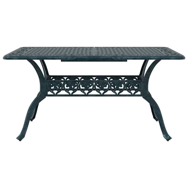 vidaXL Outdoor Dining Set 5 pcs Green Aluminum