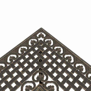 vidaXL Garden Table Set 3 pcs Bronze Cast Aluminum