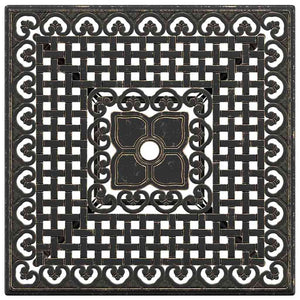 vidaXL Garden Table Set 3 pcs Bronze Cast Aluminum