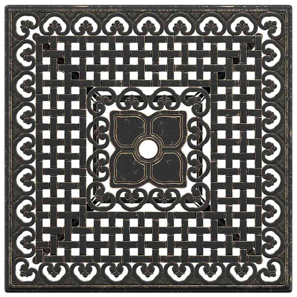 vidaXL Garden Table Set 3 pcs Bronze Cast Aluminum