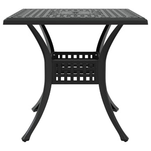 vidaXL Garden Table Set 3 pcs Black Cast Aluminum