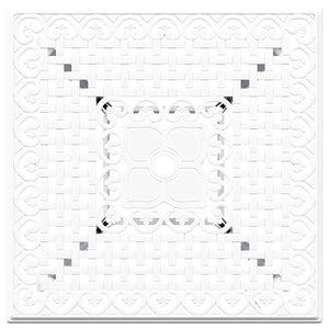 vidaXL Garden Table Set 3 pcs White Cast Aluminum