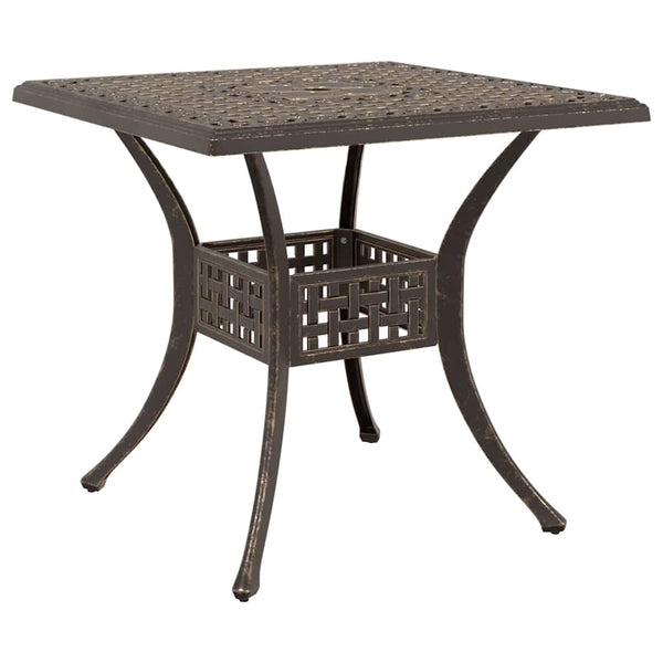 vidaXL Garden Dining Set 5 pcs Bronze Cast Aluminium