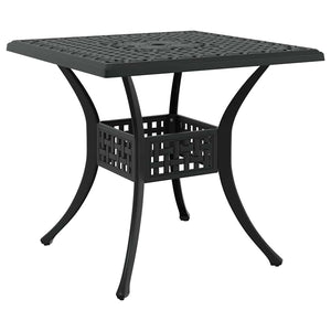 vidaXL Garden Dining Set 5 pcs Black Cast Aluminum