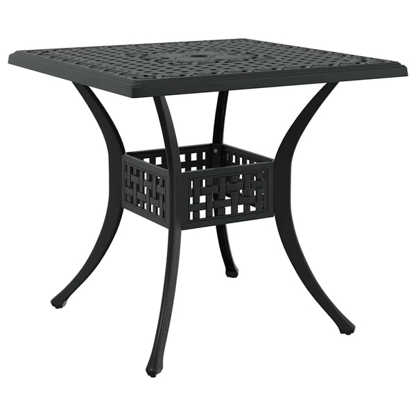 vidaXL Garden Dining Set 5 pcs Black Cast Aluminum