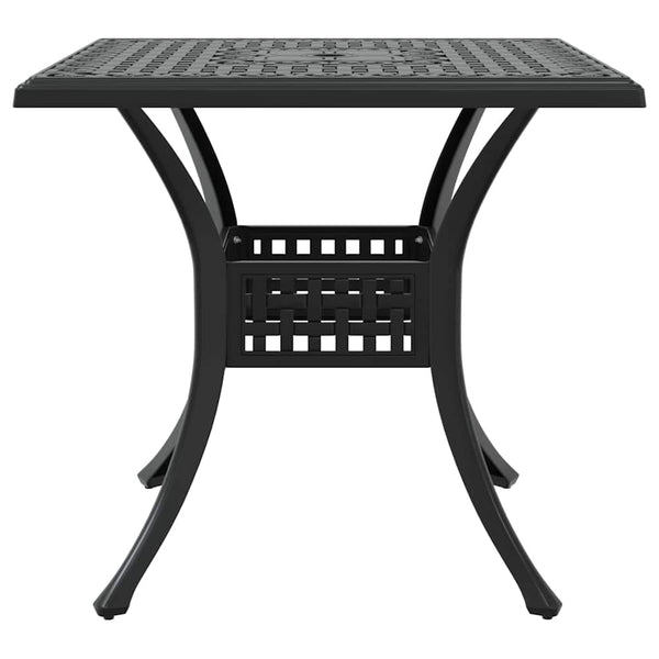vidaXL Garden Dining Set 5 pcs Black Cast Aluminum
