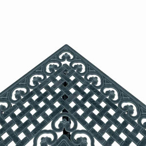 vidaXL Garden Table Set 3 pcs Green Cast Aluminum