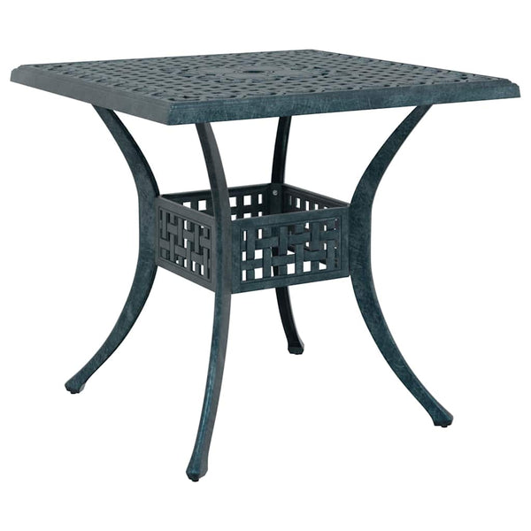vidaXL Garden Table Set 3 pcs Green Cast Aluminum