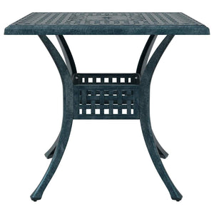 vidaXL Garden Table Set 3 pcs Green Cast Aluminum