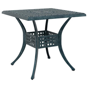 vidaXL Garden Table Set 5 pcs Green Cast Aluminum