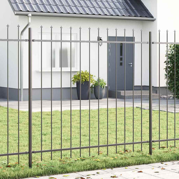 Gartenzaun Woerden Grau 1,7x1,5m Stahl
