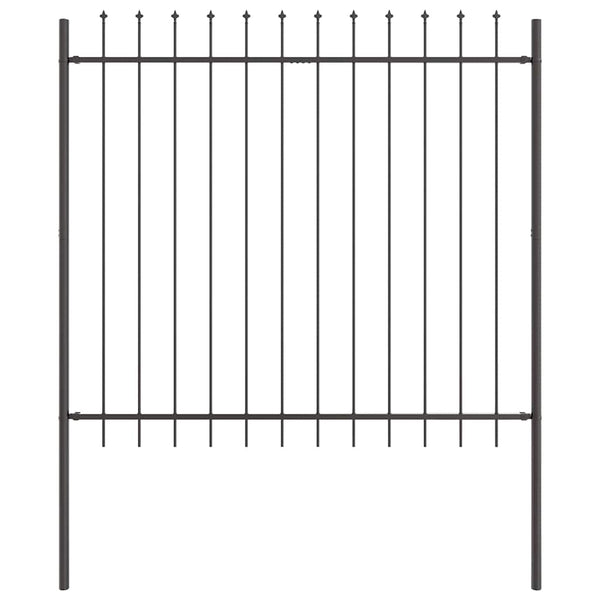 Gartenzaun Woerden Grau 1,7x1,5m Stahl