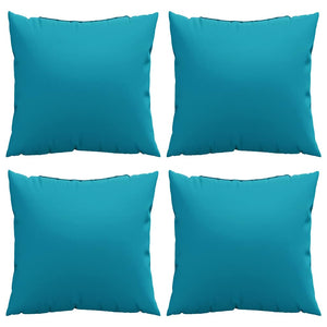 Blaue Sofakissen 4er Set 40x40 cm