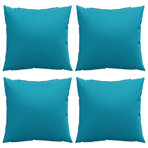 Blaue Sofakissen 4er Set 40x40 cm