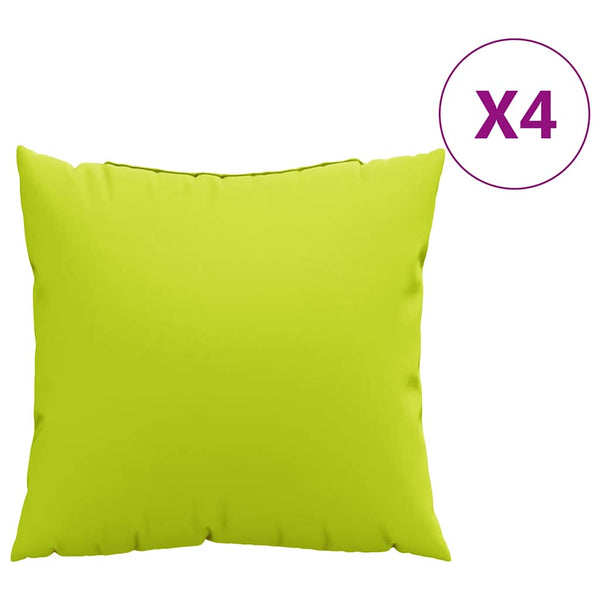 Knallgrüne Sofakissen 50x50 cm, 4er-Set