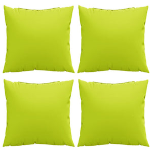 Knallgrüne Sofakissen 50x50 cm, 4er-Set