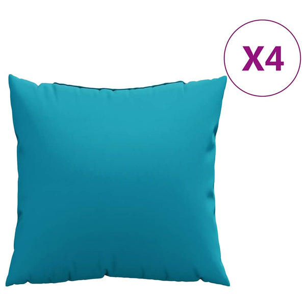 Blaue Sofakissen 60x60 cm, 4er-Set