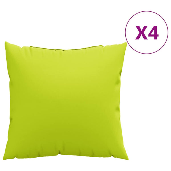 Knallgrüne Sofakissen 60x60 cm, 4er-Set