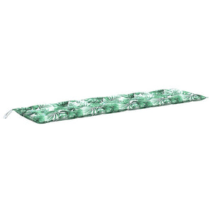 Gartenbank Auflage Blattmuster 180 cm