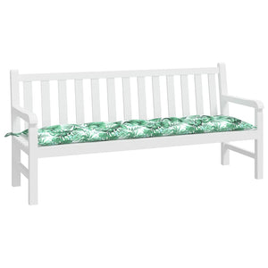 Gartenbank Auflage Blattmuster 180 cm