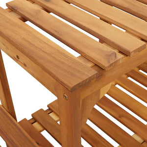vidaXL Hot Tub Surround Brown 255 x 255 x 55.5 cm Solid Acacia Wood